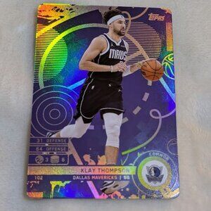 O1 2025 TOPPS Mavericks Klay Thompson Rank #3 ALL TIME 3-POINTERS